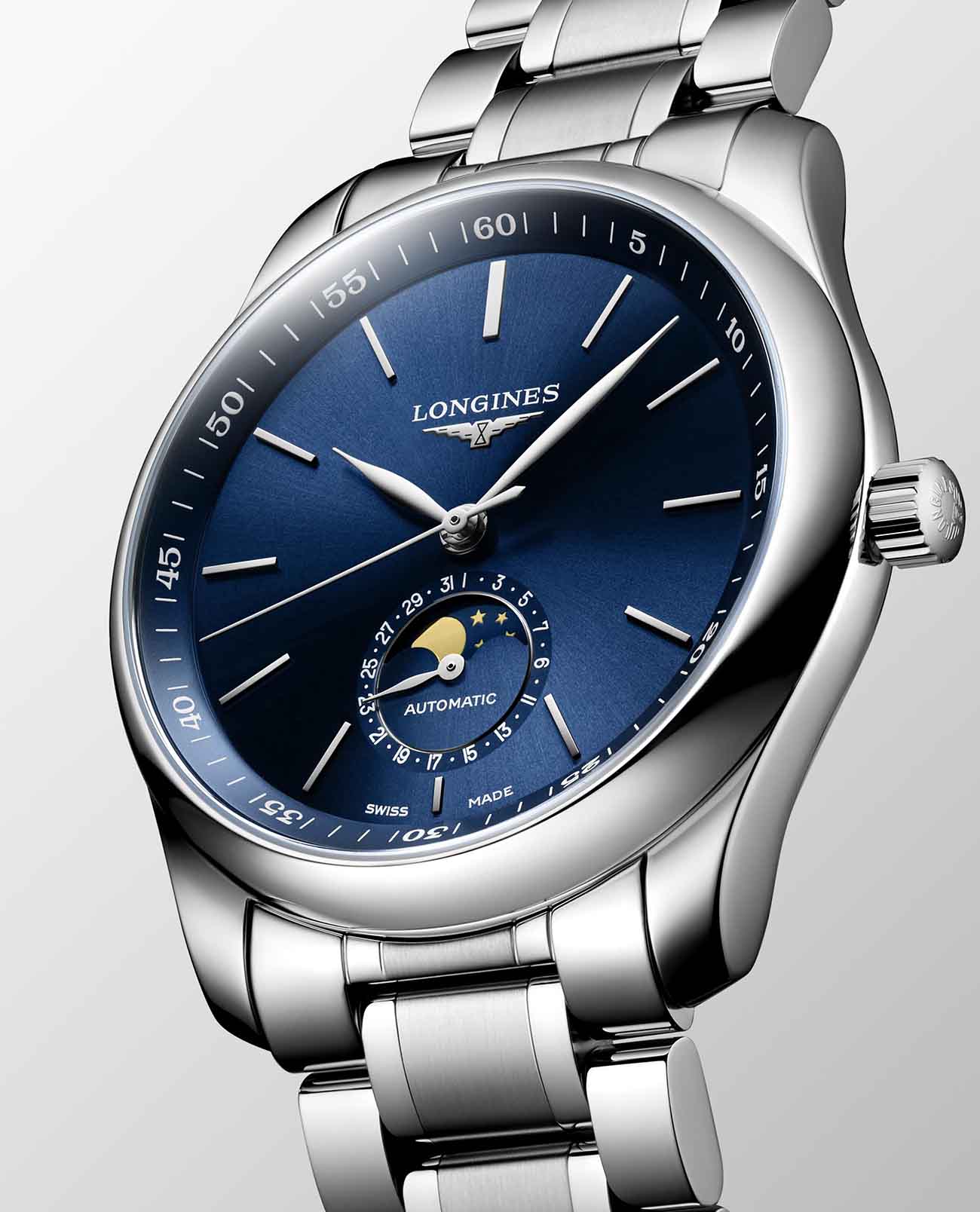 Оригинальные часы Longines Longines Master Collection L2.909.4.92.6 механические калибр механизма l899 общий вид